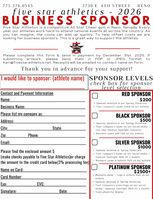 2026 business sponsors